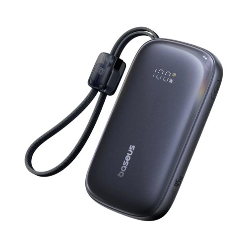 پاوربانک 10000 میلی آمپر باسئوس 45 وات مدل Baseus EnerFill FC21 Qpow 3 Ultra به همراه کابل جداشونده با گارانتی 24 ماهه شرکتی