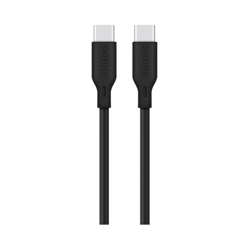 کابل شارژ USB-C به USB-C فیلیپس مدل Philips DLC4561C توان 65 وات طول 2 متر با گارانتی 24 ماهه شرکتی