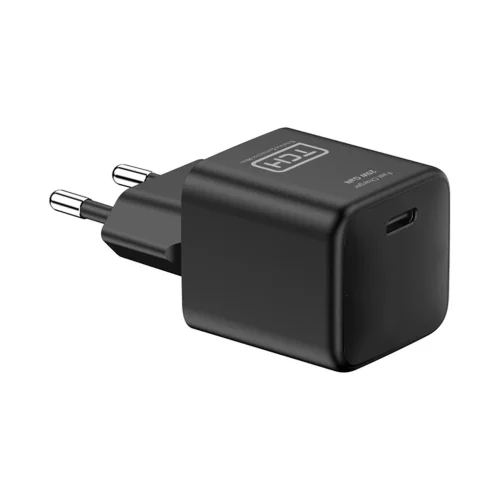 شارژر دیواری 25 وات تی سی اچ مدل TCH CA25 دو پین با 1 خروجی USB-C با گارانتی 18 ماهه شرکتی