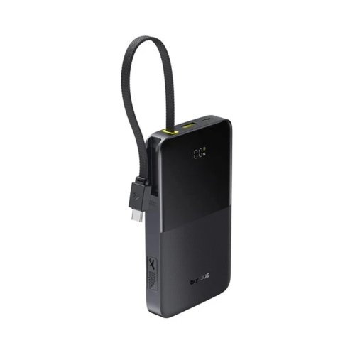 پاوربانک 10000 میلی آمپر باسئوس 22.5 وات مدل Baseus EnerFill FC51 Bipow2 Pro به همراه کابل متصل با گارانتی 24 ماهه شرکتی