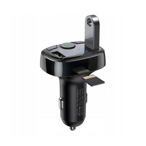شارژر فندکی بلوتوثی باسئوس مدل Baseus T Shaped S-09A با گارانتی 24 ماهه شرکتی