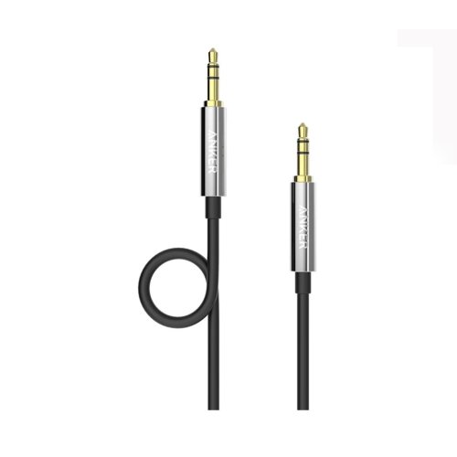 کابل AUX انکر مدل Anker 3.5 mm Male To Male Audio Cable A7123 طول 1.2 متر با گارانتی 18 ماهه شرکتی