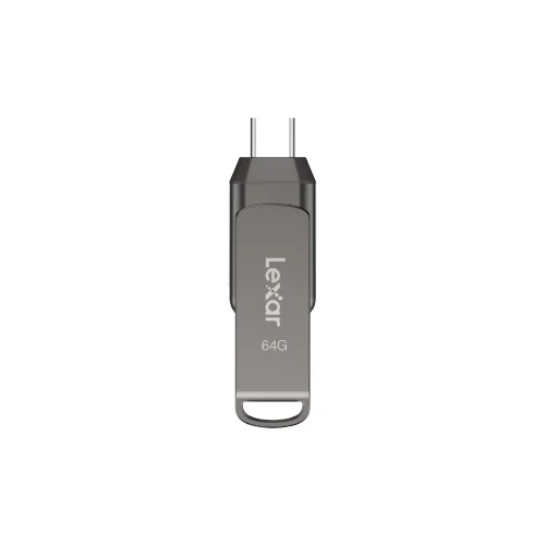 فلش مموری 64 گیگابایت لکسار مدل Lexar Dual Drive D400 Type A & C USB 3.2 با گارانتی 24 ماهه شرکتی