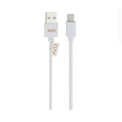 کابل شارژ USB به لایتنینگ آکو مدل Aco iCharge Ci 01 طول یک متر با گارانتی 18 ماهه شرکتی