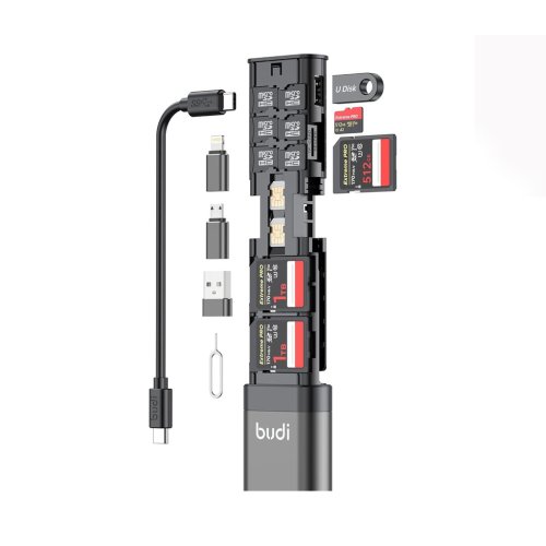 کارت خوان حافظه 9 کاره بودی مدل Budi DC536B با گارانتی ۱۸ ماهه شرکتی (۶ ماه تعویض)