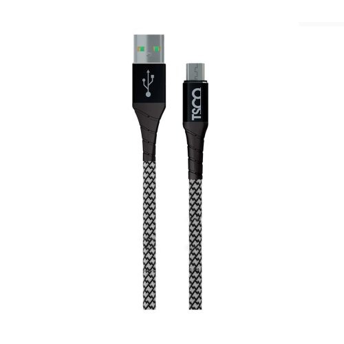 کابل شارژ کنفی USB به microUSB تسکو مدل TSCO TCA104 طول 1 متر با گارانتی 12 ماهه شرکتی
