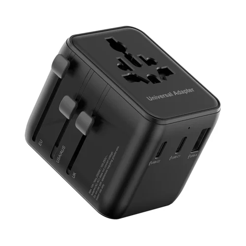 شارژر دیواری 25 وات تی سی اچ مدل TCH Universal UCA25 با 2 خروجی USB-C و 1 خروجی USB با گارانتی 18 ماهه شرکتی