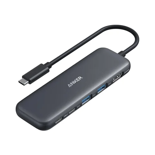 هاب ۵ پورت USB-C انکر مدل Anker A8355 332 با گارانتی ۱۸ ماهه شرکتی