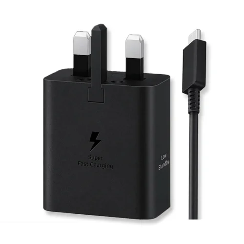 شارژر دیواری 45 وات اوریجینال سامسونگ استوری مدل Samsung EP-T4511 سه پین به همراه کابل Type-C به Type-C با گارانتی 18 ماهه شرکتی