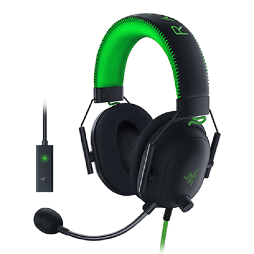 هدفون با سیم گیمینگ ریزر مدل Blackshark V2 Special Edition به همراه USB Sound Card