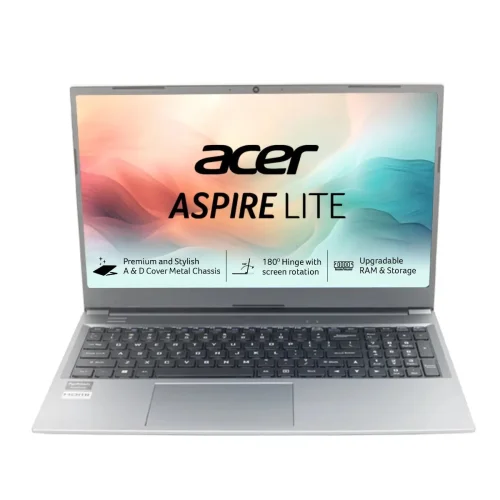 لپ تاپ 15.6 اینچی ایسر مدل   Acer Aspire Lite AL15-41 R3 5400U 8GB DDR4 512GB SSD WIN IPS با گارانتی 18 ماهه شرکتی